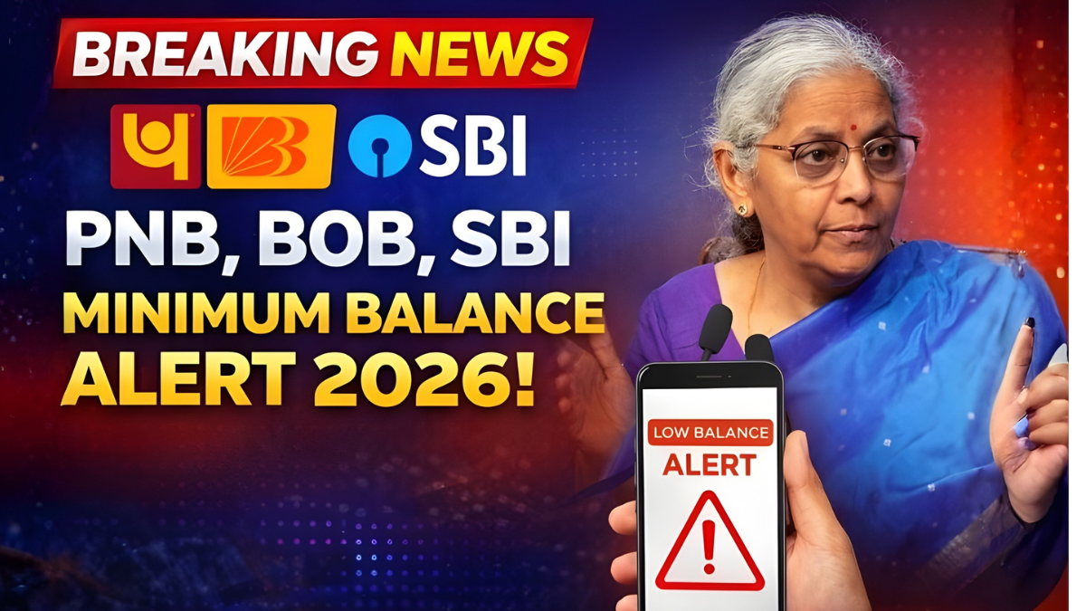 PNB, BOB, SBI Minimum Balance Alert 2026